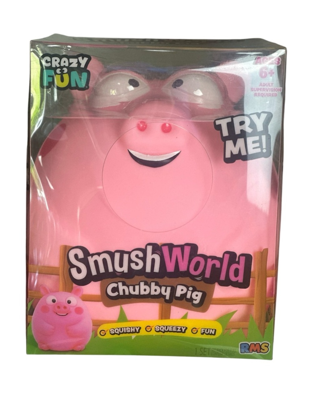 SmushWorld Chubby Pig Squishy Viral Toy Crazy Fun New